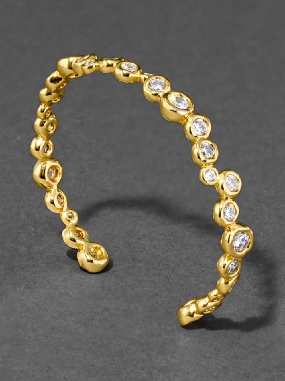 Alexis Bittar Asterales Gold Skinny Cuff Bracelet